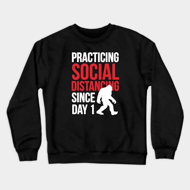 Practice Social Distancing against coronavirus Crewneck Sweatshirt by shirt.des